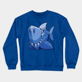 Shark - baby blue Crewneck Sweatshirt